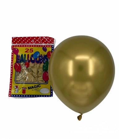 بالون كروم ذهبي 12انش