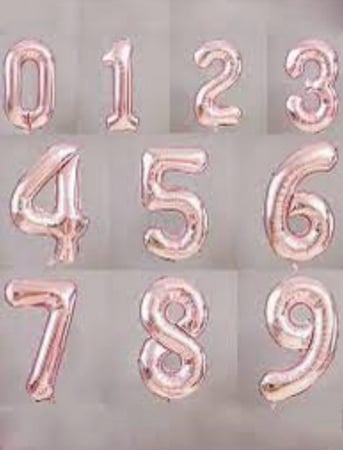 بالونات هيليوم ارقام