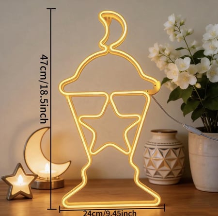 اناره على شكل فانوس رمضان