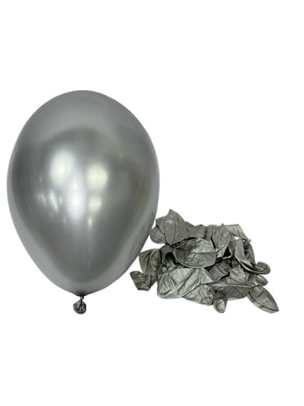 بالون كروم فضي 12انش