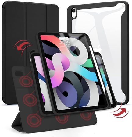 كفر ايباد شفاف مع غطاء مغناطيسي (قطعتين)