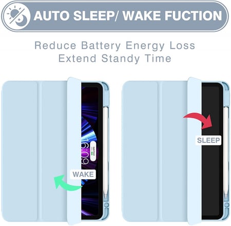 كفر ايباد شفاف مع غطاء مغناطيسي (قطعتين)