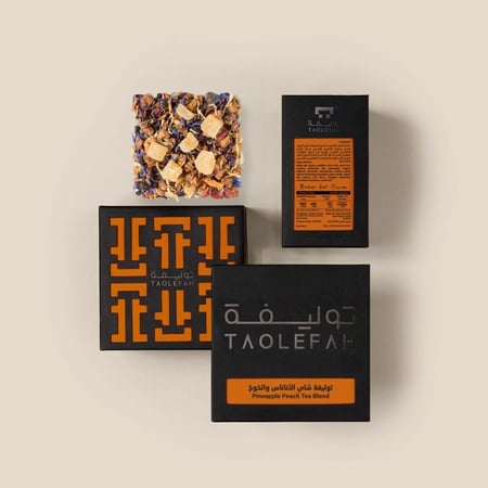 توليفة شاي الأناناس والخوخ