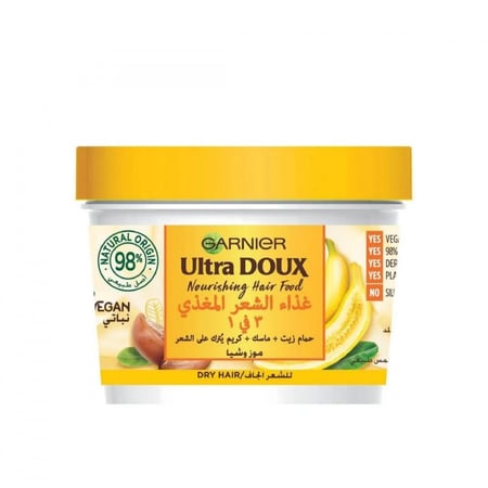 غذاء الشعر المغذي بالموز والشيا من غارنيه-390مل