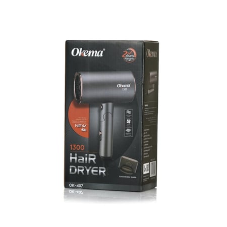استشوار مجفف الشعر ميني قابل للطي من اوكيما - OK407
