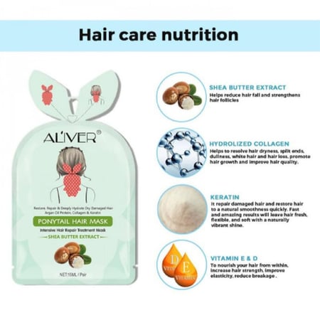 قناع إصلاح الشعر بخلاصة زبدة الشيا من اليفير -15مل