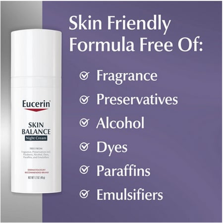 كريم توازن البشرة الليلي للوجه من يوسرين- 48 غ