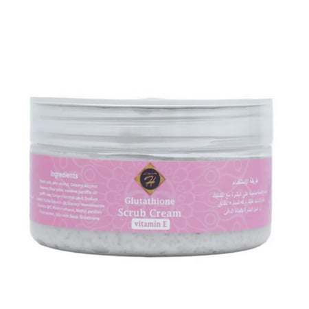 كريم مقشر الجسم بحمض الجلوتاثيون وفيتامين E من كنوز اتش - 250 غ