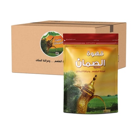 قهوة الصمان - مذاق فاخر للقهوة السعودية سريعة التحضير 250 جرام*12 حبة