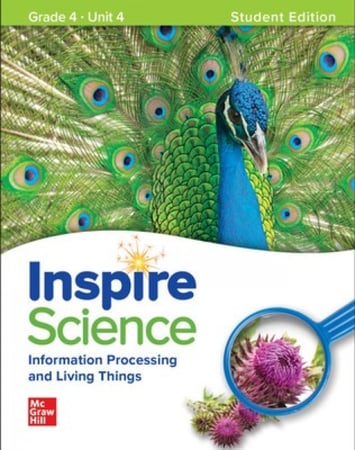 INSPIRE SCIENCE "INFORMATION PROCESSING AND LIVING THINGS" UNIT 4 STUDENT EDITION GRADE 4