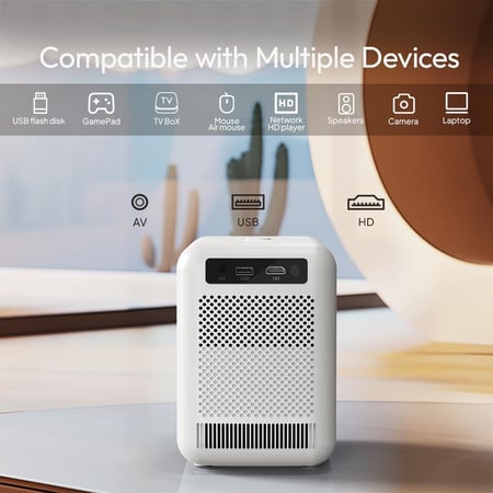 بروجكتر باينتك LOVE U4 الذكي (مع وصلة اتش دي + محول تايب سي+ ريموت تحكم)