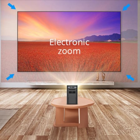 p20 بروجكتر باينتك محمول ذكي (مع حقيبة حماية + حامل ثلاثي + ريموت تحكم + وصلة HD + محول Type C + ماوس هوائي مع كيبورد + فلاش ميموري + مؤشر عروض )