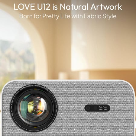 بروجكتر باينتك Love U12 الذكي (مع وصلة اتش دي + محول تايب سي+ ريموت تحكم)