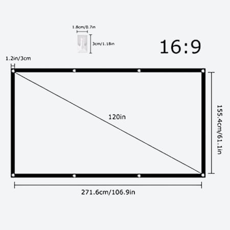 ستارة عرض 120 بوصة لعرض البروجكتر