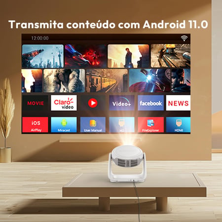 بروجكتر محمول ذكي فيفشاو  A10 مع إضاءة