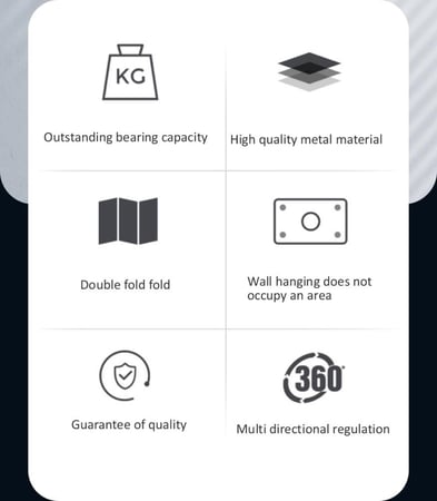 حامل جداري قابل للطي