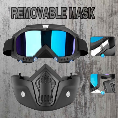 قناع 2 في 1 ابيض