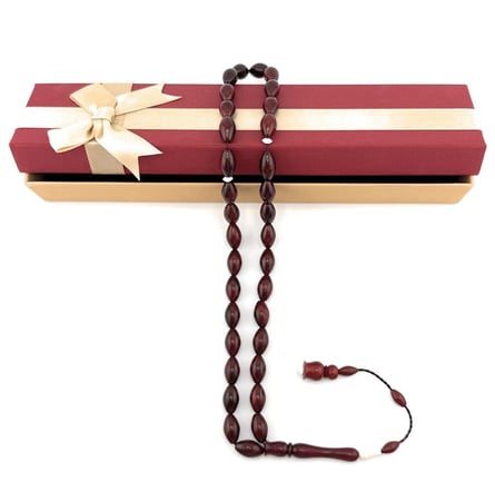 سبحة خشب جوز الكوك الاحمر