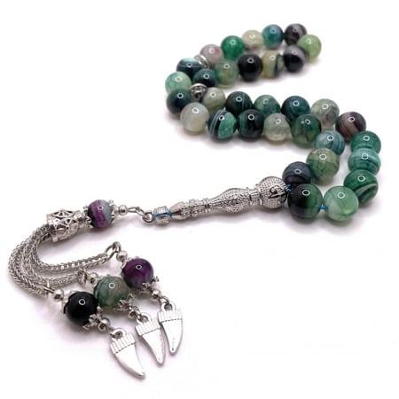 سبحة عقيق مجوهرات إم إتش إس