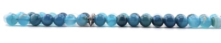 سبحة حجر العقيق الازرق