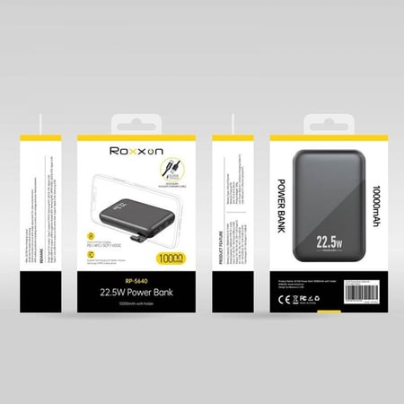 roxxon شاحن متنقل Power Bank 10000mah