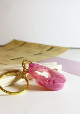 ميدالية مفاتيح بشكل بيضاوي 3D