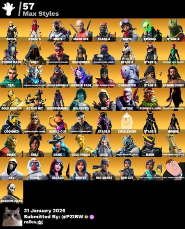 حساب فورت نايت 148 سكن