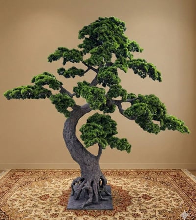 شجرة بونساي صناعية كبيرة فاخرة 250 سم – ديكور أنيق للمنزل والمكتب