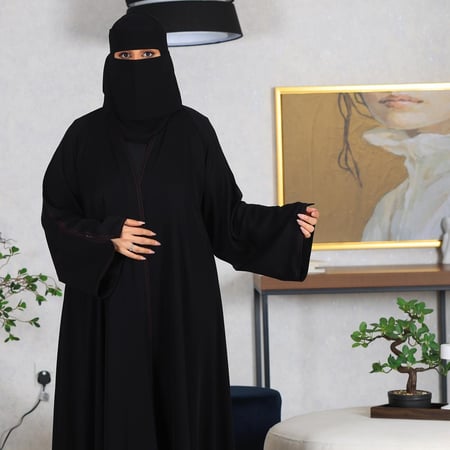 دبل كلوش قماش لمسه حرير تحديد دقه خياط جينز عنابي شغل نضيف-تصميم انيق بلمسات متقنة