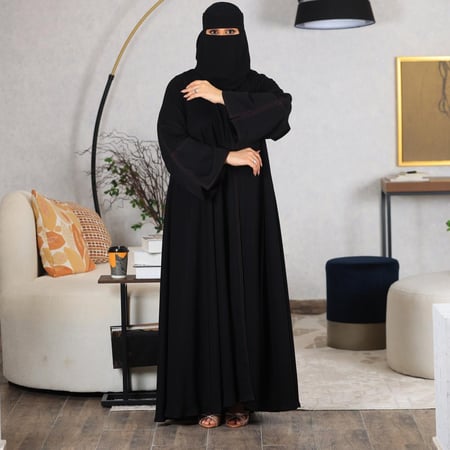 دبل كلوش قماش لمسه حرير تحديد دقه خياط جينز عنابي شغل نضيف-تصميم انيق بلمسات متقنة