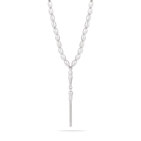 سبحة فضة 33 خرزة