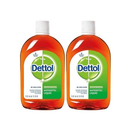 Dettol Anti Bacterial & Antiseptic Disinfectant Liquid 2X250ml