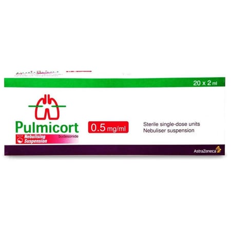 بلميكورت 0.5 مجم /مل محلول للبخار 20 ق 2 مل - Pulmicort 0.5 mg/ml SDU Suspension Ampoule 2 ml