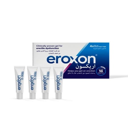 اريكسون جل لضعف الانتصاب 4 انبوب - eroxon gel 4 single dose tubes