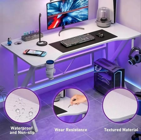 طاولة قيمنق بيضاء 120×60