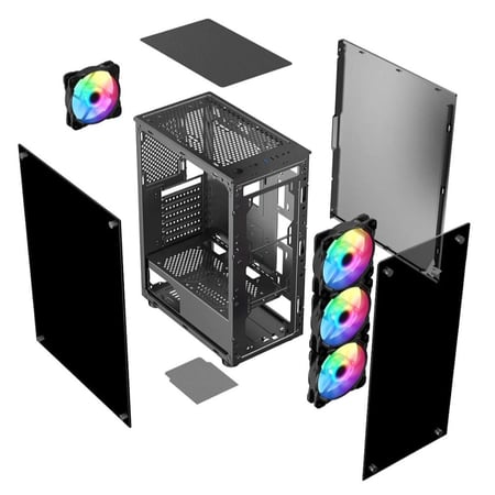 كيس اسود 4 مراوح  - Zephyer