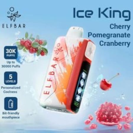 الف بار كينق 30000 سحبة - ELFBAR ICE KING نيكوتين 20MG