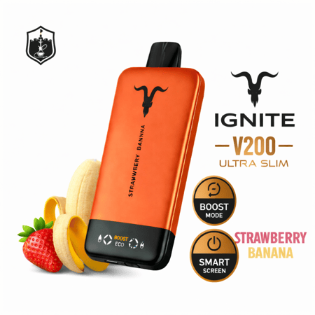 سحبة اجنايت v200 نكهة موز مع فراولة 20 الف سلحبة