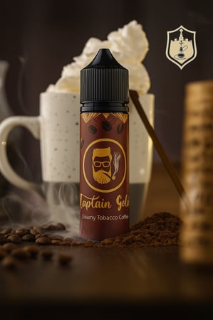 نكهة كابتن جولد كريمي تبغ وقهوة 12 نيكوتين – Captain Gold Creamy Tobacco Coffee 12MG 60ML