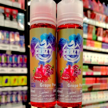 نكهة كريزي عنب رمان آيس 3mg CRAZY Grape Pom
