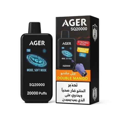 جهاز سحبة AGER SQ20000 نيكوتين 50 عدد 20000 سحبة