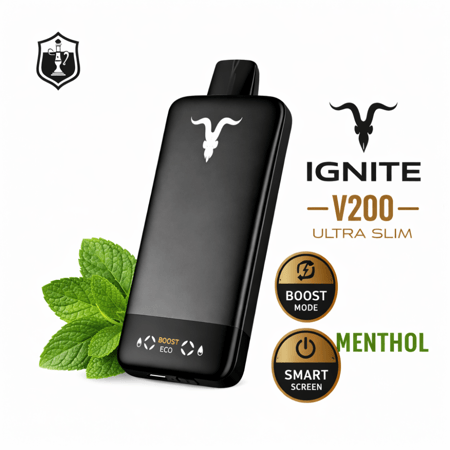 سحبة اجنايت v200 نكهة نعناع مركز 20 الف سلحبة