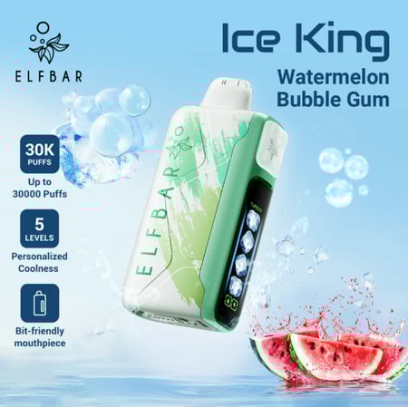 الف بار كينق 30000 سحبة - ELFBAR ICE KING نيكوتين 20MG
