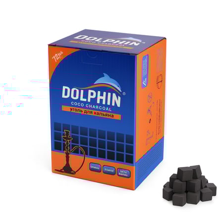 صورة فحم دولفين مكعبات 1 كيلو سريع الاشتعال يدوم لفترة اطول