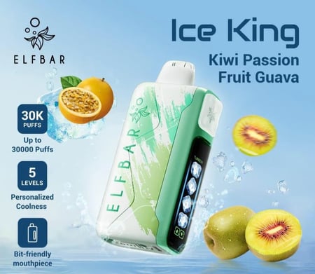 الف بار كينق 30000 سحبة - ELFBAR ICE KING نيكوتين 20MG