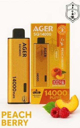 جهاز سحبة اجير اس كيو 14000 شفطة – AGER SQ14000 Puff 50mg بعدة نكهات