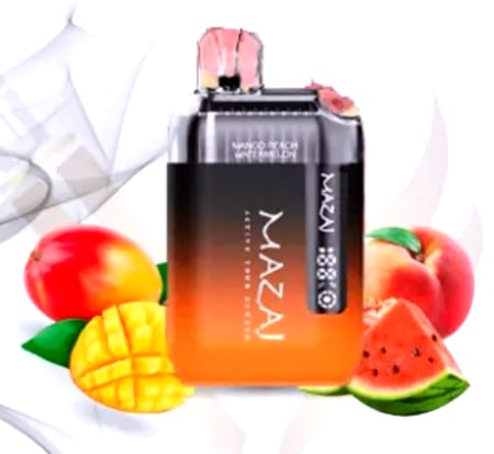 صورة سحبة مزاج انفنيتي 9000 سحبة Mazaj Infinity 9000 Puff بطيخ خوخ