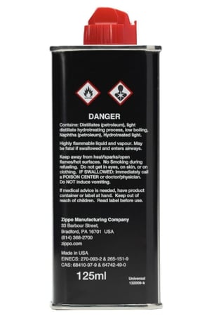 سائل ولاعة زيبو بريميوم 125مل غاز ولاعة ولاعة زيبو zippo الاصلية