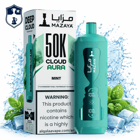 سحبة شيشة مزايا كلاود أورا 50K سحبة نكهة نعناع