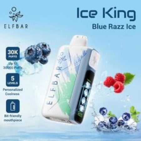 الف بار كينق 30000 سحبة - ELFBAR ICE KING نيكوتين 20MG
